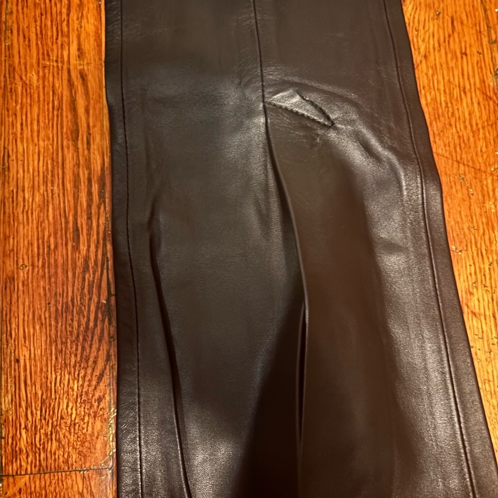Off-White Black Leather Trousers - Picture 7 of 13
